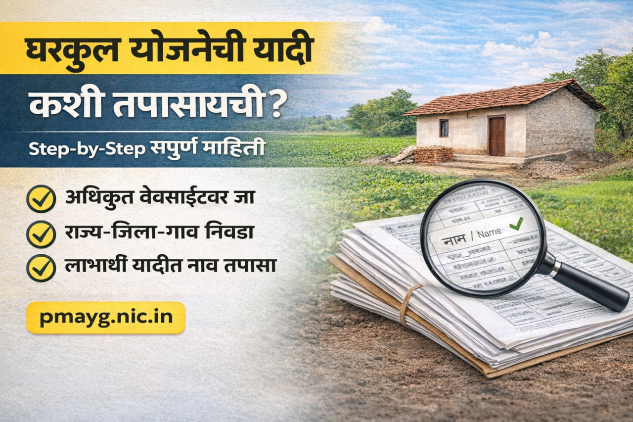 घरकुल योजनेची यादी डाउनलोड करा तुमच्या मोबाईलवर; पहा संपूर्ण माहिती