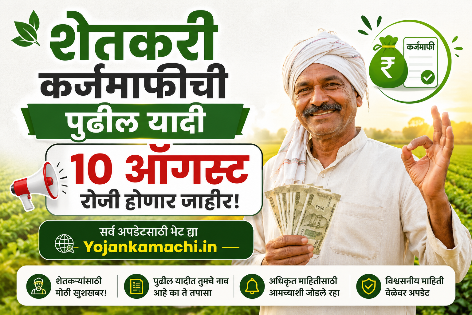 शेतकरी कर्जमाफीची पुढील यादी 2026