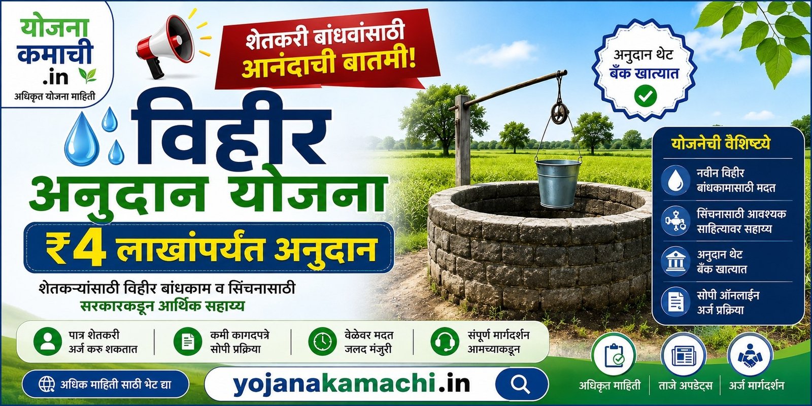 विहीर अनुदान योजना 2026